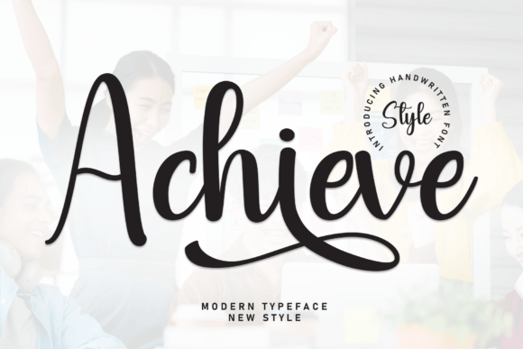 Achieve Font Review: A Handwritten Display Font for Warm Editorial Design