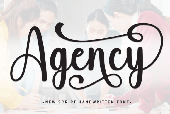 Agency: A Sweet Handwritten Font for Editorial Headers
