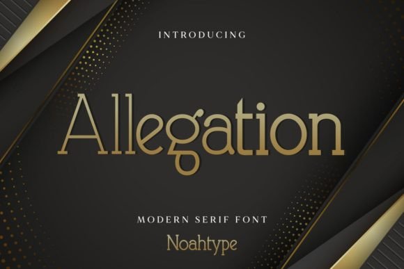 Allegation Font: A Serif Typeface That Gives Small Brands a Distinct Voice