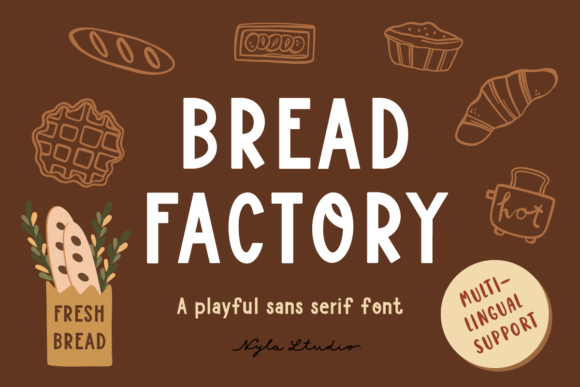 Bread Factory: A Playful Sans Serif Display Font for Web Headers and Brand Identity