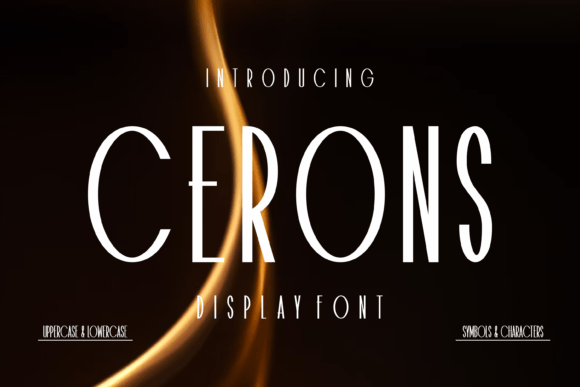 Cerons: A Serif Display Font That Brings Warmth to Editorial Design