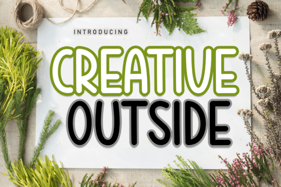 Creative Outside: A Handwritten Font for Editorial Storytelling