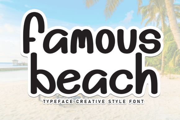 Famous Beach: A Handwritten Font for Editorial Design