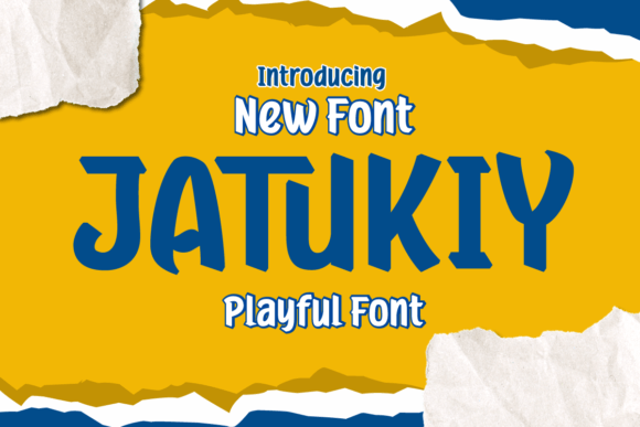 Jatukiy Font: Playful Type for Handmade Products