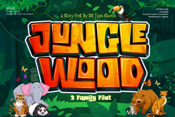 Jungle Wood: A Display Font That Brings Wild Energy to Your Brand