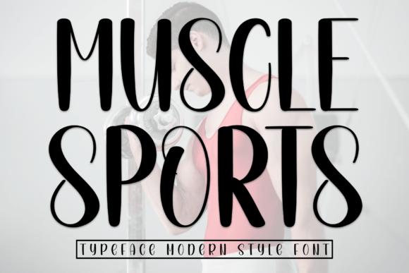 Muscle Sports Font: A Handwritten Typeface for Crafters and Makers