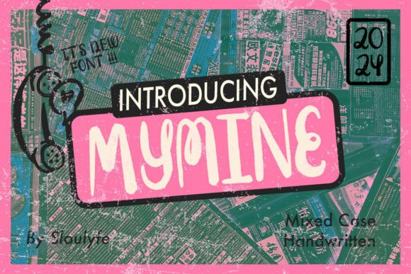 Mymine: A Handwritten Display Font for Modern Publishing