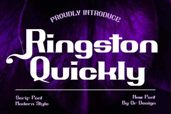 Ringston Quickly: A Bold Serif Font for Campaign Designers Who Need Impact
