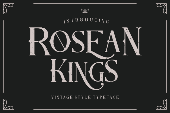 Rosean Kings: A Vintage Serif Font for Modern Web Design and Brand Identity