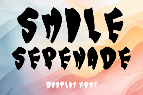 Smile Serenade: A Display Font for Editorial Design