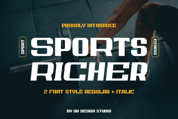 Sports Richer: A Bold Sans Serif Typeface for Editorial Design