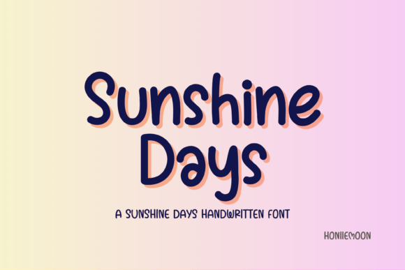 Sunshine Days: A Handwritten Font for Creative Crafters