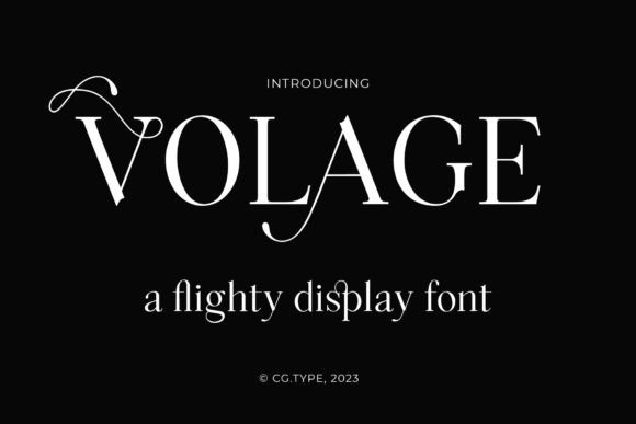 Volage: A Display Serif That Brings Elegance to Small Business Branding