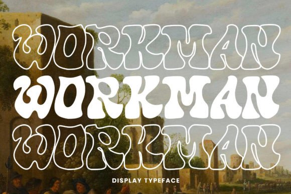 Workman Font: A Bold Display Typeface for Crafters and Makers